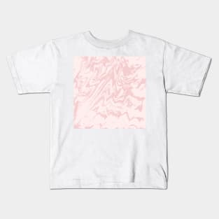 Marble Light Pink Pattern Kids T-Shirt